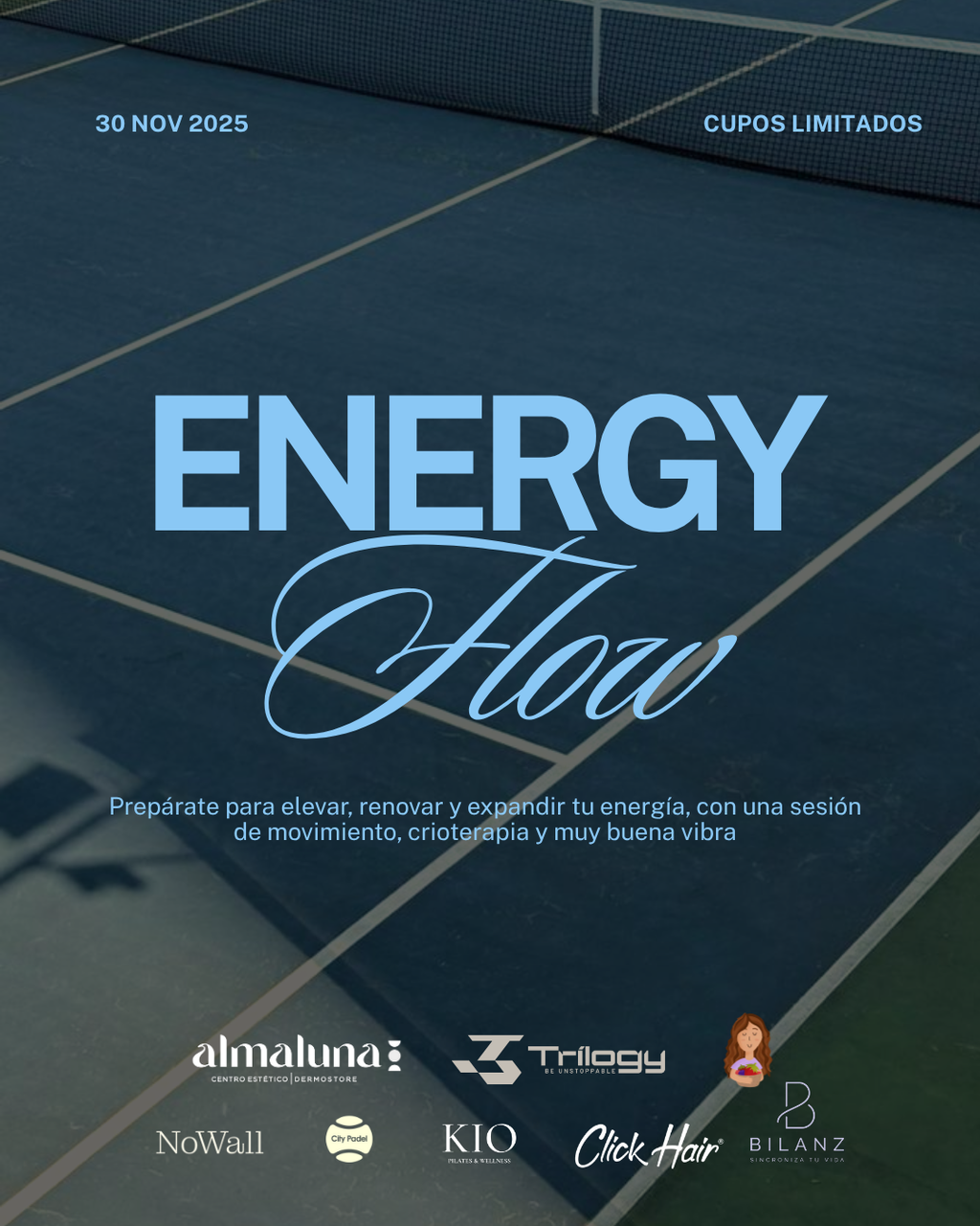 ENERGY FLOW: YOGA & PILATES + CRIOTERAPIA
