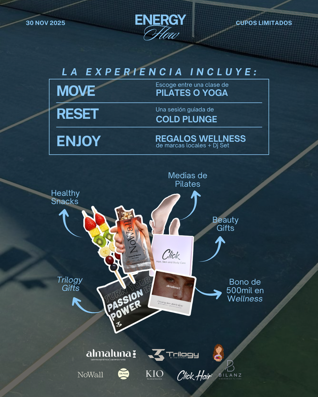 ENERGY FLOW: YOGA & PILATES + CRIOTERAPIA